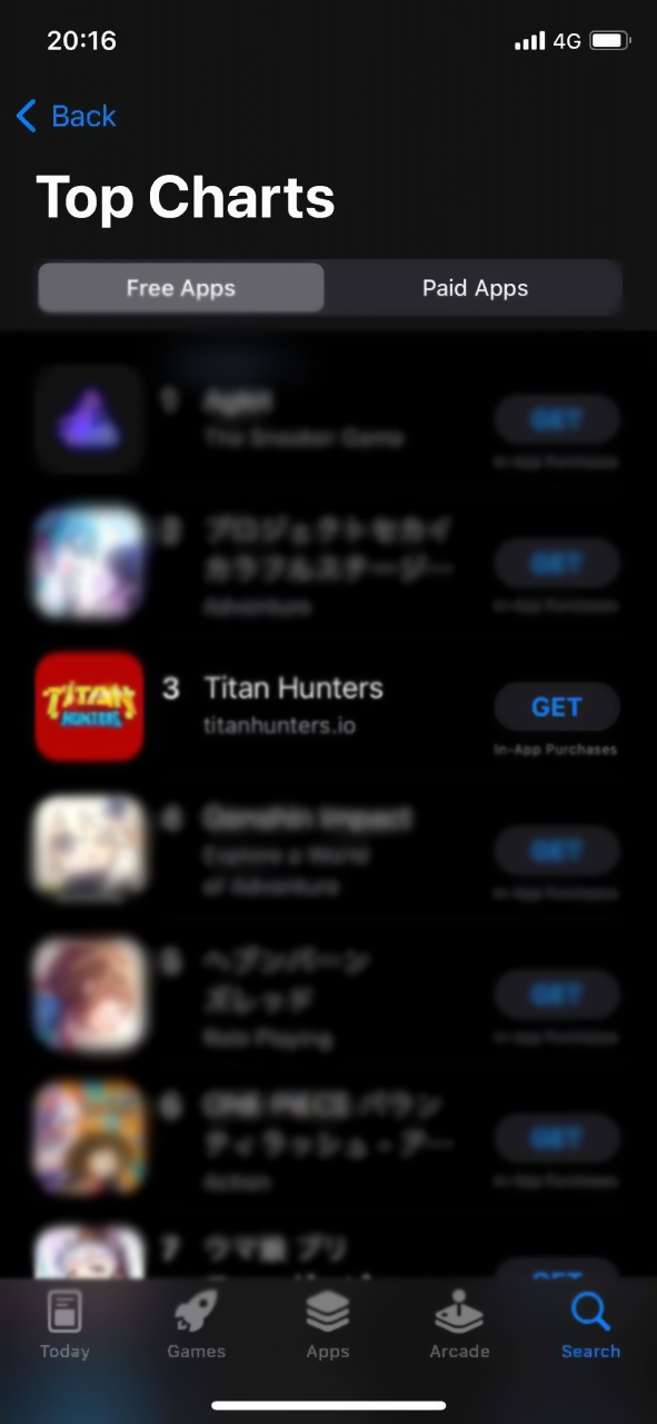 NFT@\oCQ[uTitan Huntersv[X1œ{App Store3ʂBI