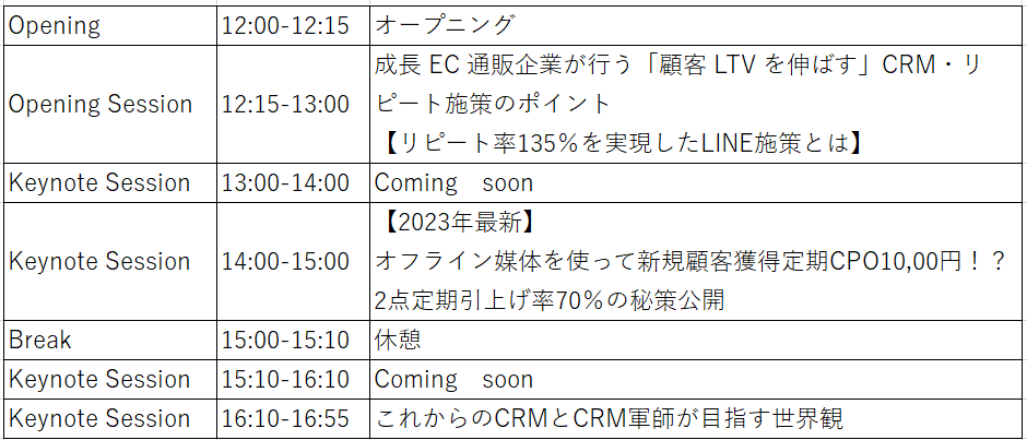 CRM헪߂PɁIICJt@XwCRM SUMMIT 2023Spring`supported by E-Grant`xJÁB