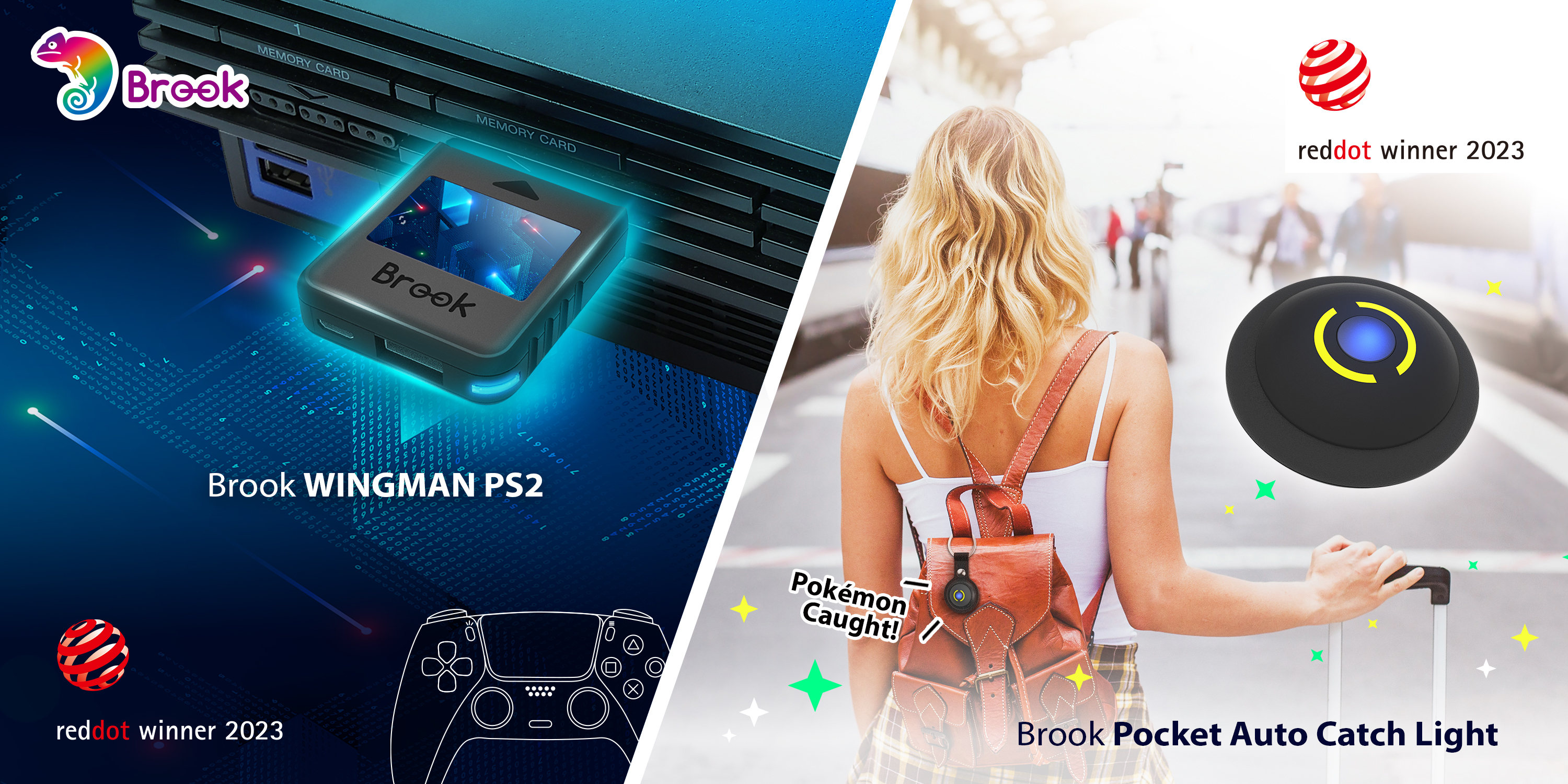 Brook Gaming2023NbhEhbgEfUC܂lAWingman PS2Pocket Auto Catch Light_u