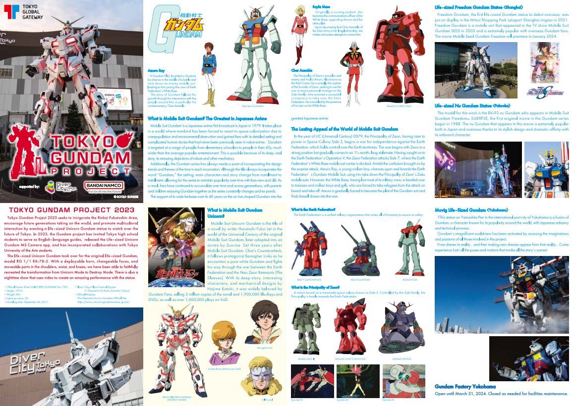 ZɂpKChuTOKYO GUNDAM English Guidev{ITOKYOK_vWFNg2023A4NԂɑΖʎɂ ĂȂ@pŃK_ՊCsSGAόēAIWi}bvzz2023N113(Ej)1210()܂ł̓yj