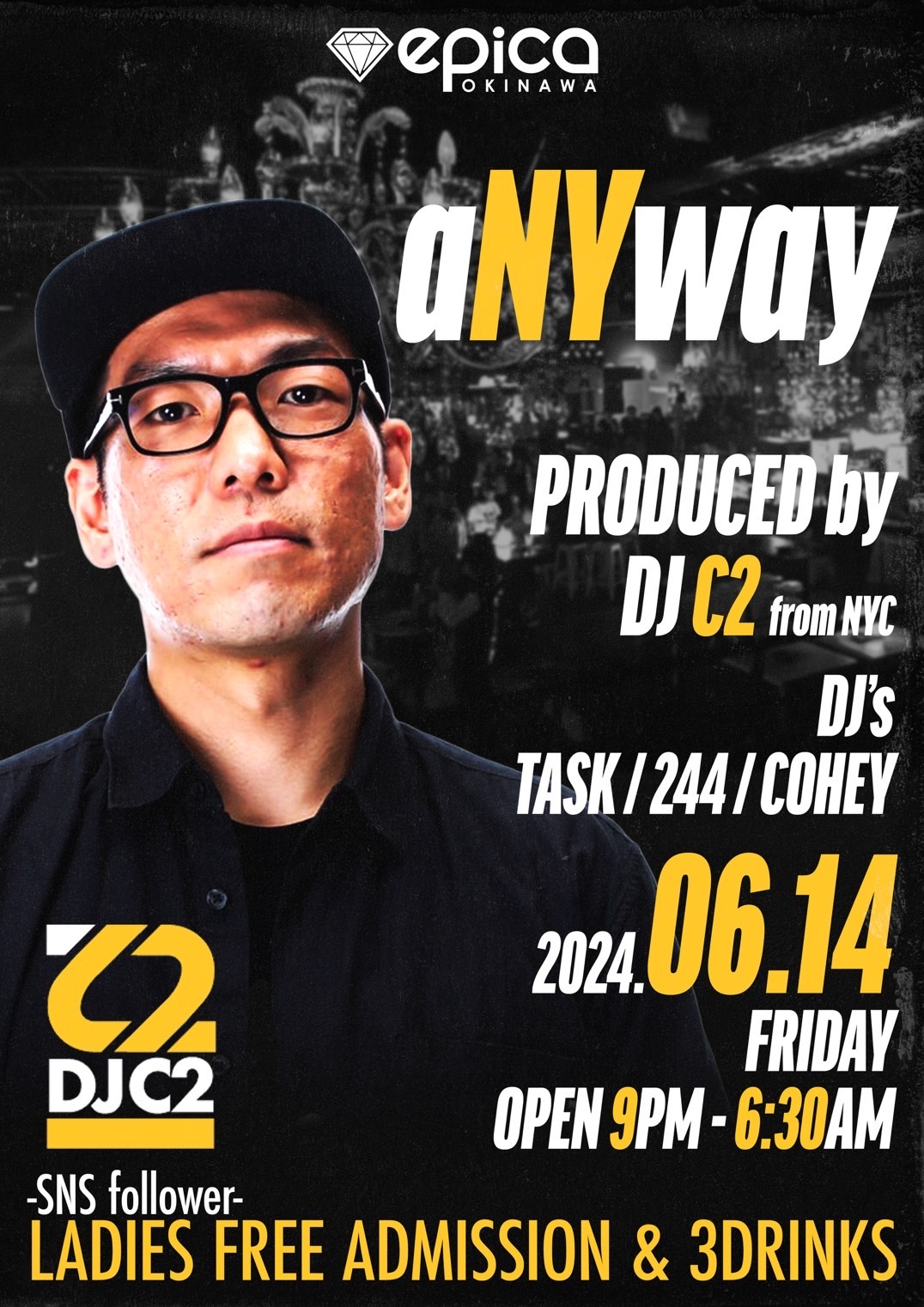 ̍ő勉CLUBuepica OKINAWAvɂHIP HOP̖{j[[Nd݂́gDJ C2hvf[Xɂj[p[eB[uaNYwayv614()JÁI