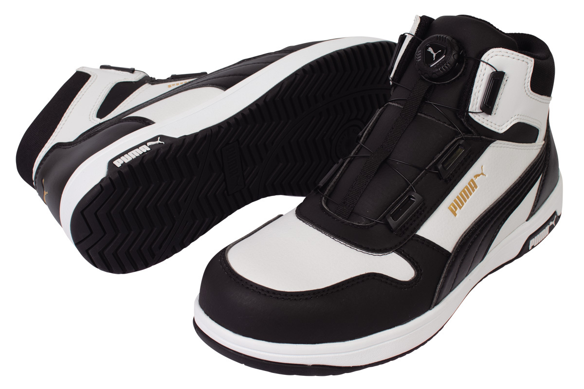 PUMA SAFETYAҖ]̃X|[ceCXgDiscfo@HERITAGEV[YuFRONTCOURTvlC̃~hJbg2FCibv