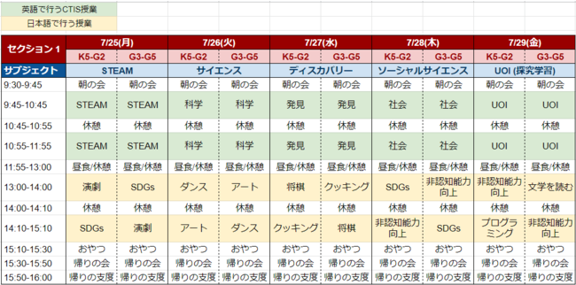 Capital Tokyo International SchoolT}[XN[2022J