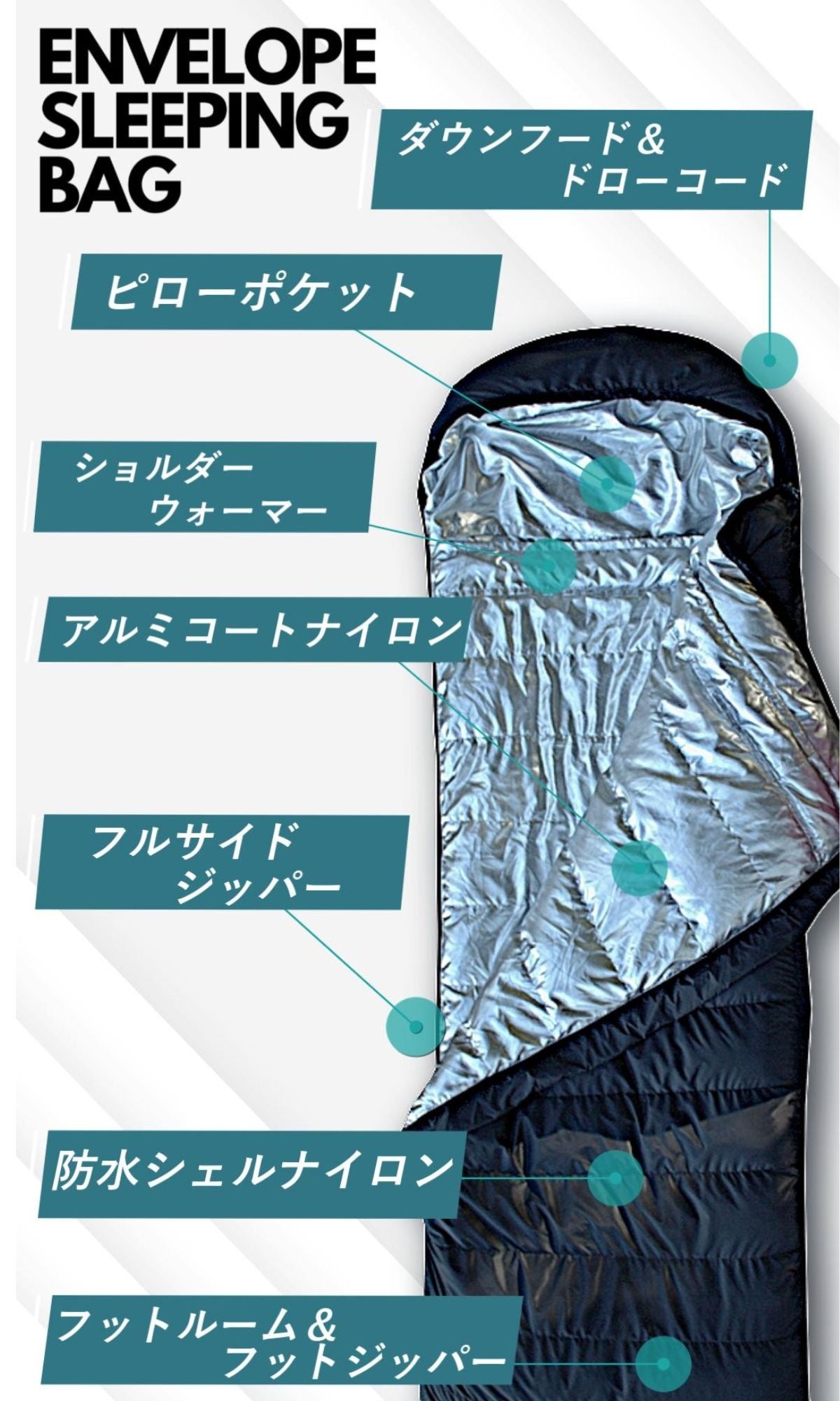 Ffނ𗘗p^Q܁@ENVELOPE SLEEPING BAG