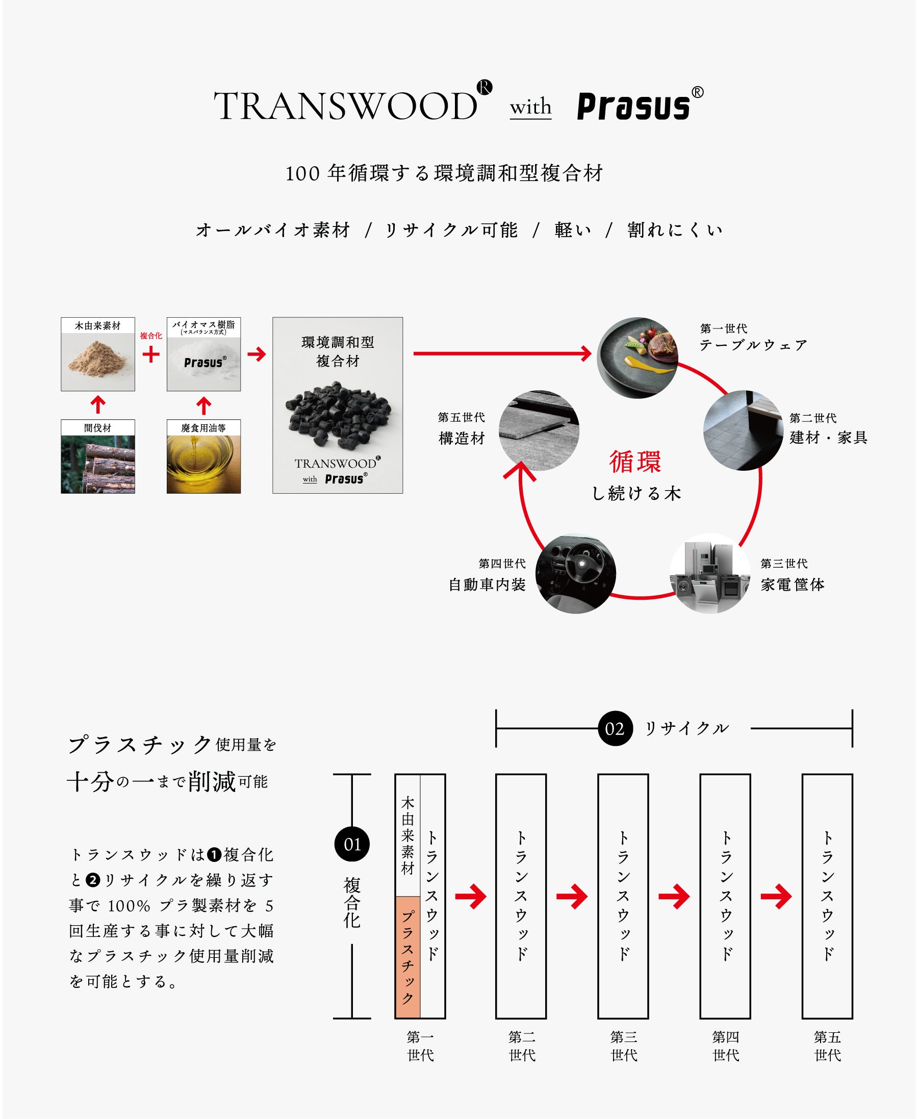 TRANSWOOD(R) with Prasus(R)x`Pɐݒu܂B