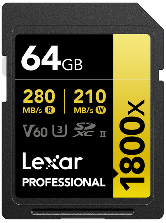 Lexar Professional 1800x SDXC UHS-IIJ[hGOLDV[Y Viixヂfĵm点