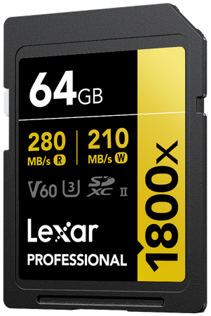 Lexar Professional 1800x SDXC UHS-IIJ[hGOLDV[Y Viixヂfĵm点