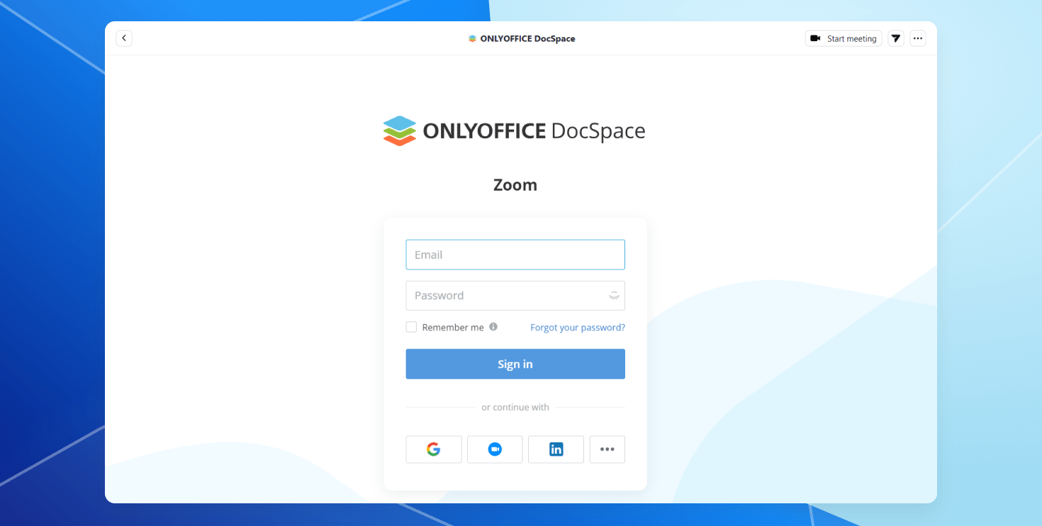 ZoompONLYOFFICE DocSpaceAvAbvf[g