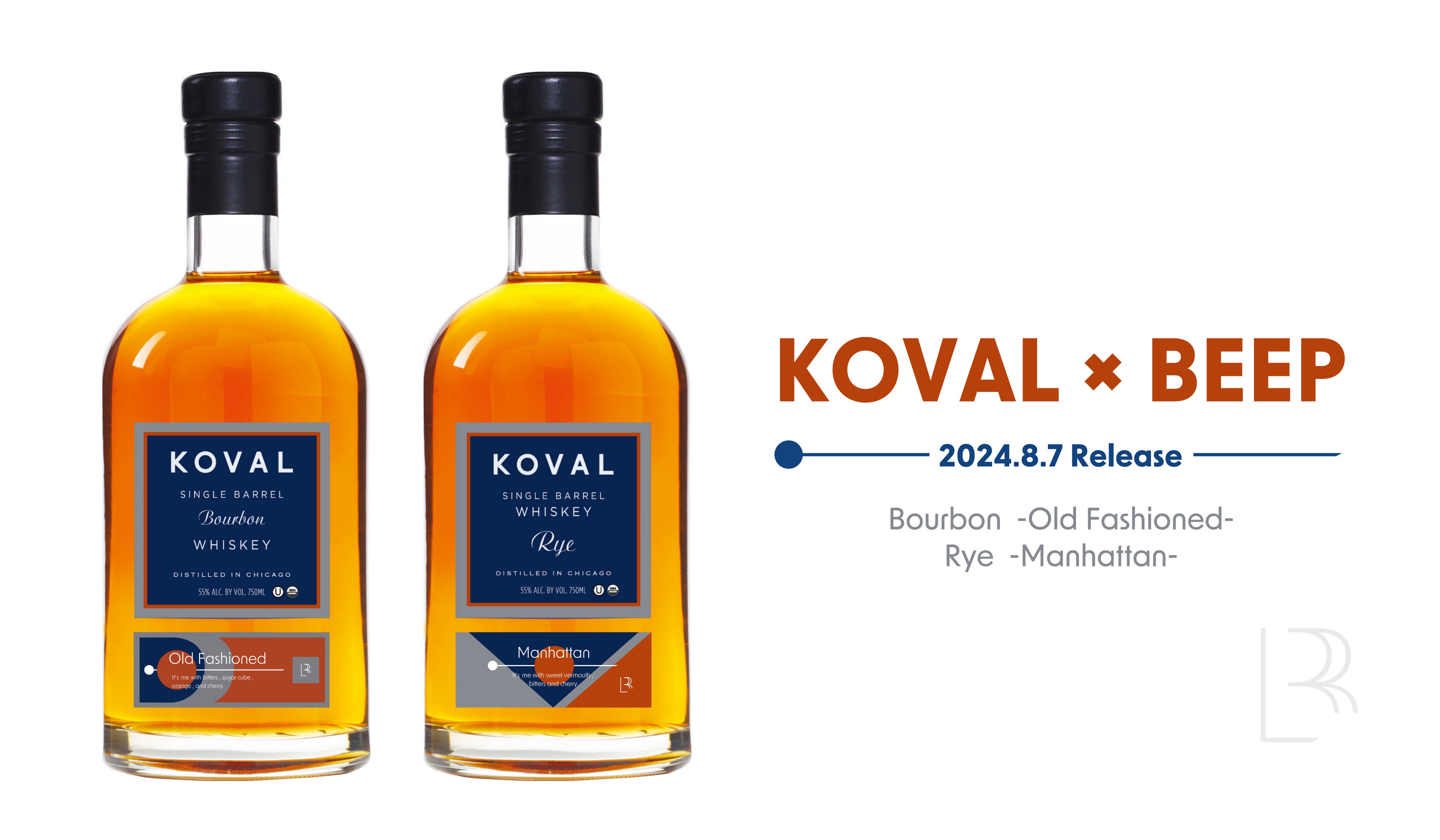 yKOVAL ~ BEEPzJNê߂̃AJECXL[uKOVAL Bourbon -Old Fashioned-vuKOVAL Rye -Manhattan-v2024N87