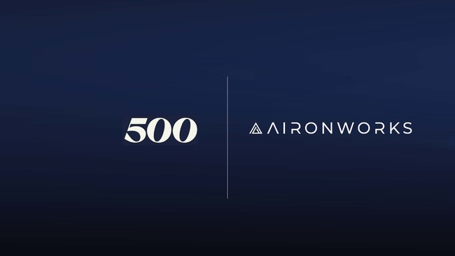 AironWorks_ˎs~čVCAǵu500 Founder Academy Programvɍ̑܂