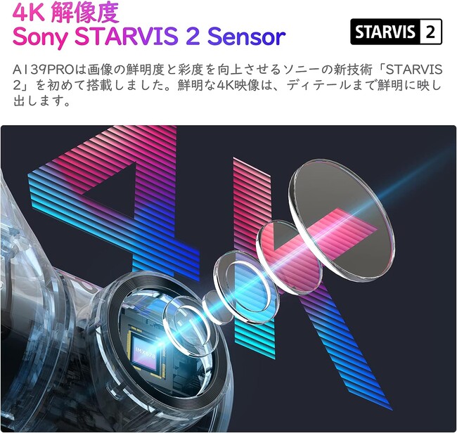 V掿̌̐ҁAA139PRO 4K HDR STARVIS 2@킪o