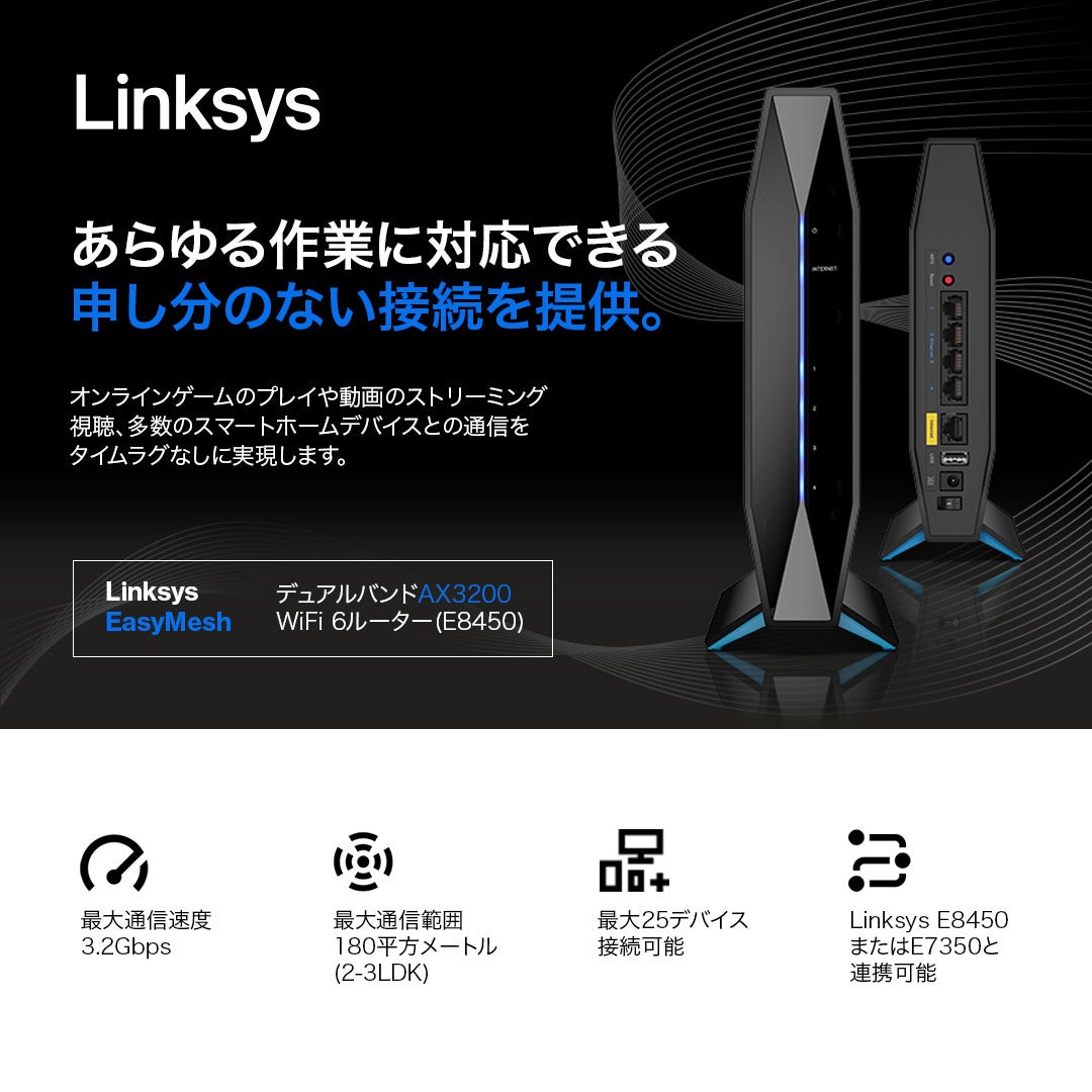 yTʃZ[z Linksys A}]XgA EasyMeshΉ WiFi 6 [^[ (m[g360Tt) N[|ōő4,000~I