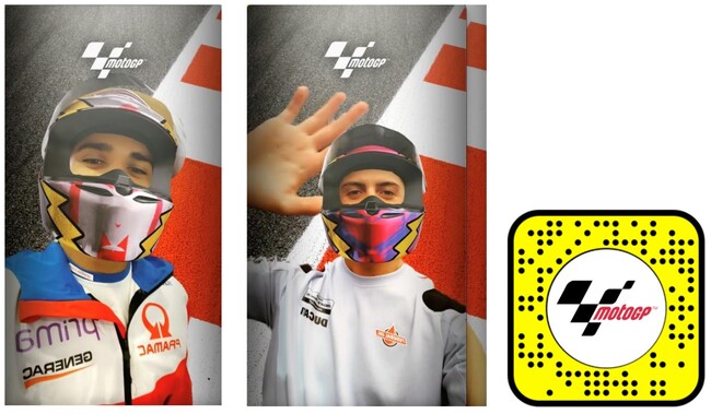 SnapchatŐVF MotoGP(TM)SnapchatARYɏoI