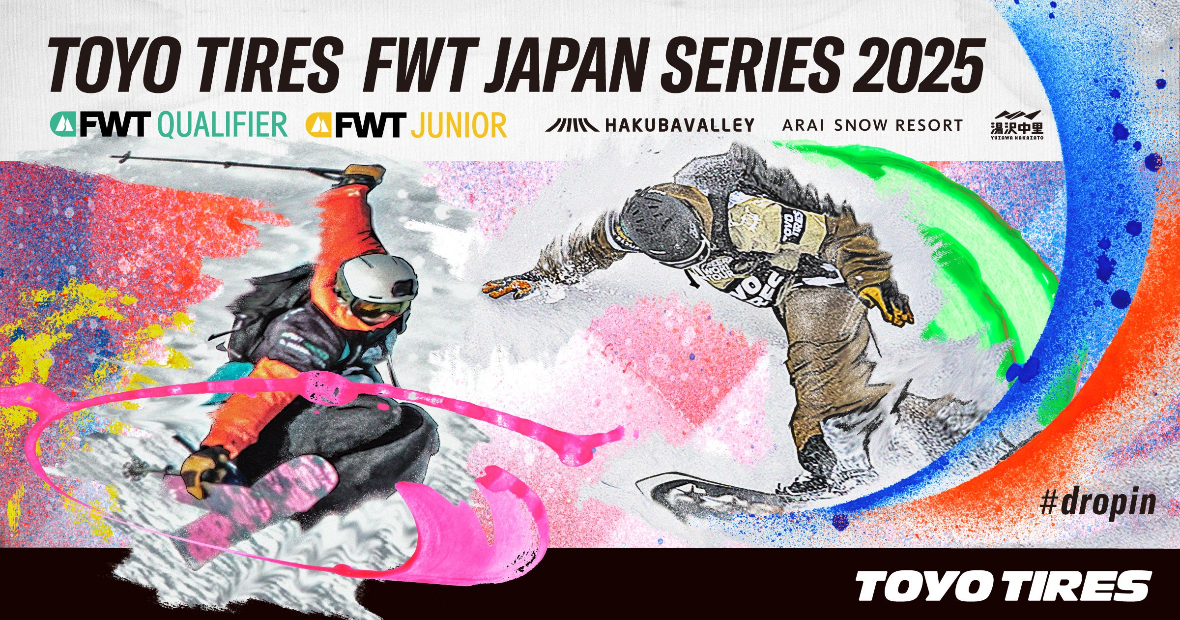 2025 FWT JAPAN SERIES̃^Cgp[gi[ɁuTOYO TIRESvĨCrWAJB