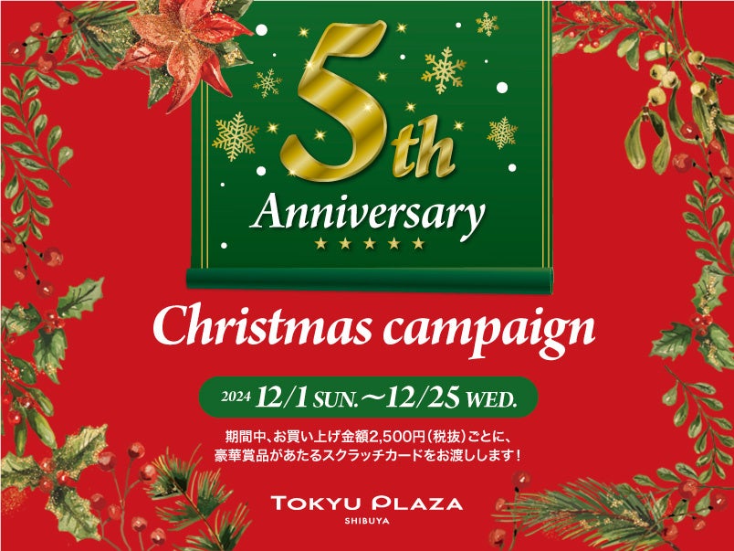 2024N12ŊJ5N}铌}vUaJu5th Anniversary Christmas campaignvJ