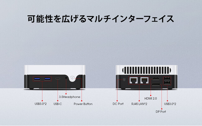 CHUWI 2023NIntel N100 Larkbox XF199hŎɓōNX̃~jPC