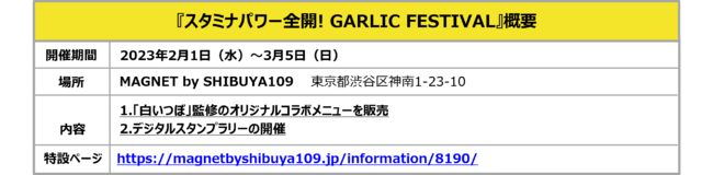 ɂɂg̃R{j[ܖIwX^~ip[SJ! GARLIC FESTIVALx