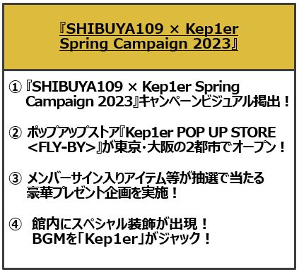 wSHIBUYA109 ~ Kep1er Spring Campaign 2023x