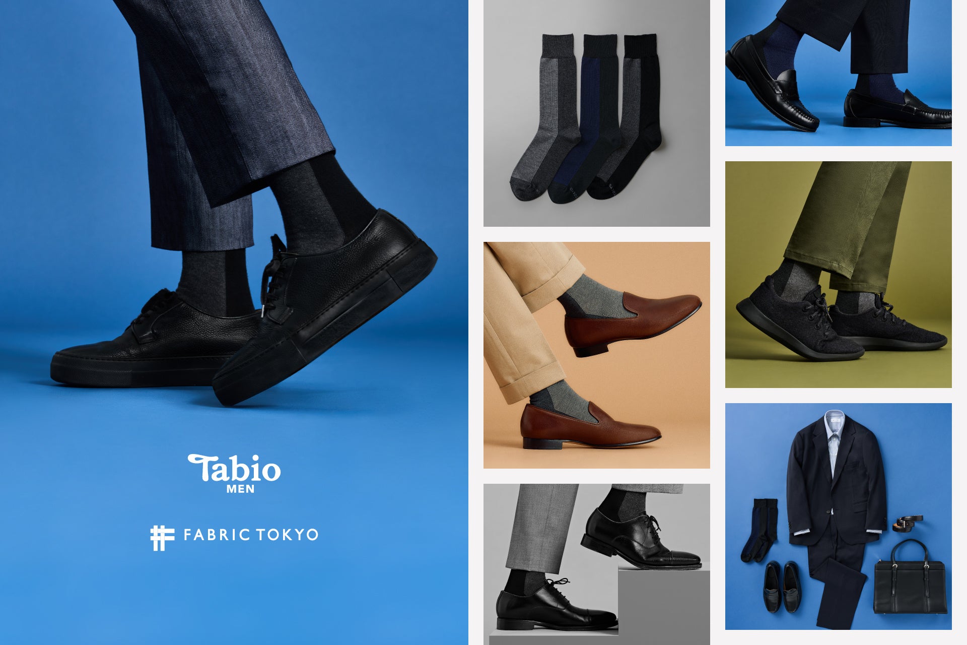 FABRIC TOKYO 10NATabioƂ̃R{[VACeuWEEKDAY BICOLOR SOCKS with Tabio MENv1010i؁jʌŔ̔Jn