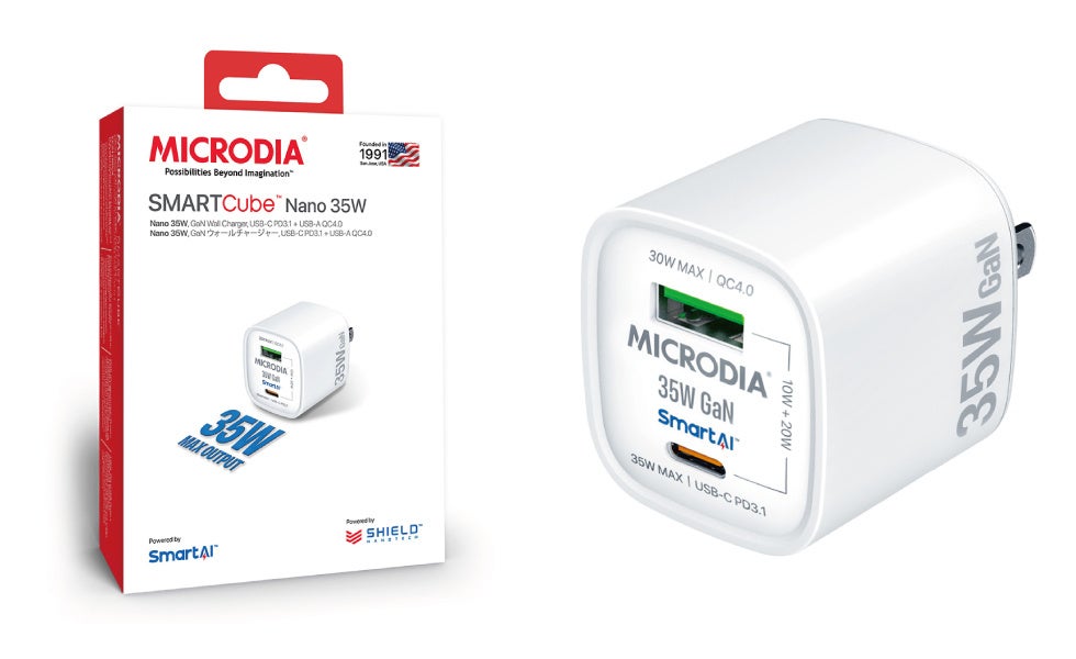 MICRODIA SmartCube Nano 35I35W PD GaNEH[`[W[̗Dꂽ@\USB Power DeliveryiPDj